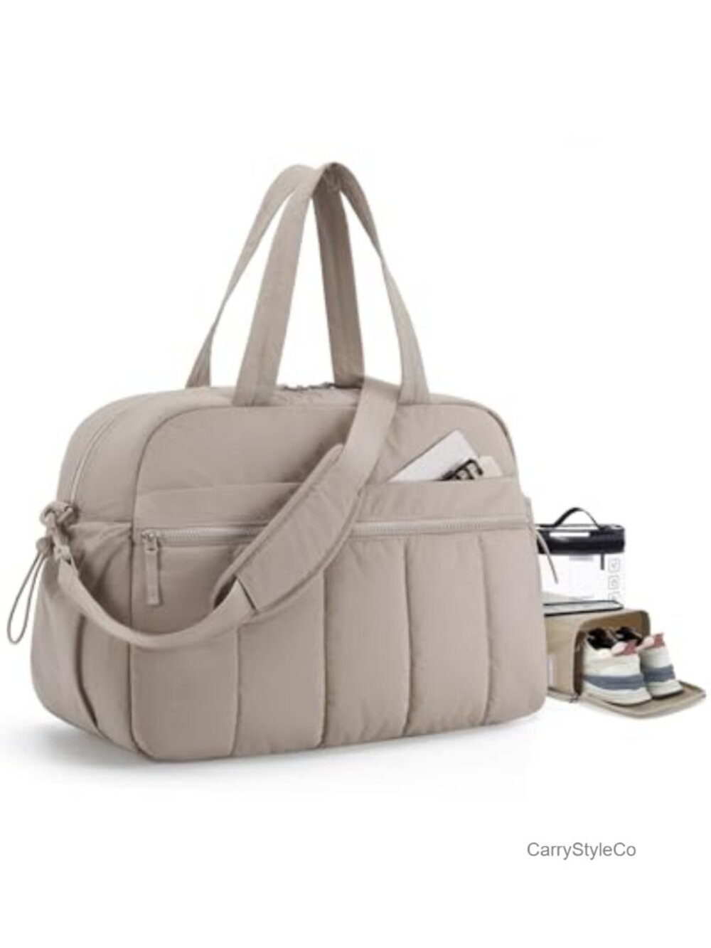 Duffle Bag for Travel Weekender Carry On Gym Bag with Shoe Bag